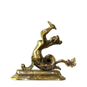 Ornamento per gondola in ottone lucidato