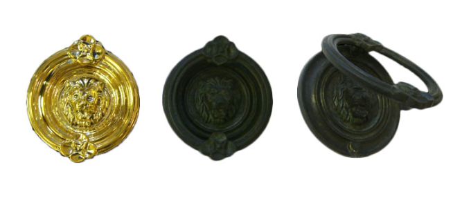 Battente ad anello - leone