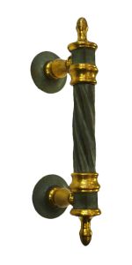 Maniglia classica a due finiture