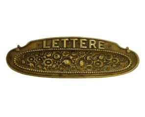Buca delle lettere Bronzo lucido