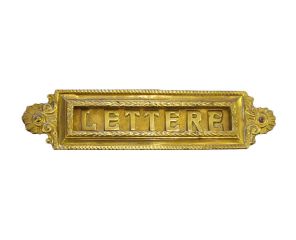 Buca delle lettere Bronzo lucido