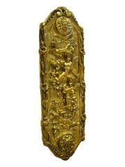 Placca spingiporta Bronzo lucido