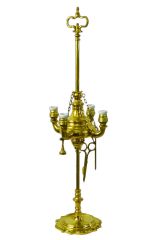 Portacandele con strumenti Bronzo lucido